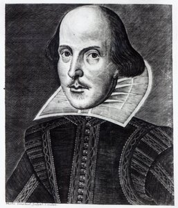 William Shakespearen muotokuva, kaivertanut Martin Droeshout, 1623